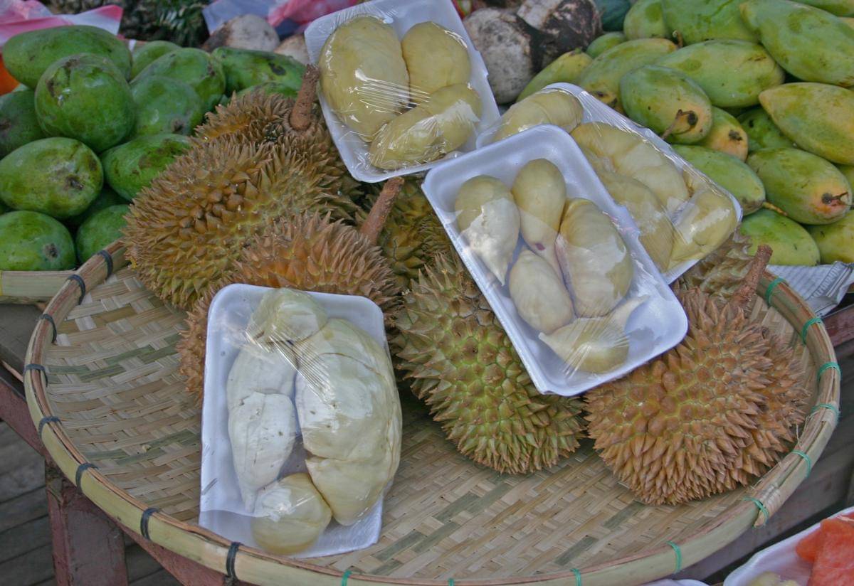 ilustrasi durian dalam kemasan