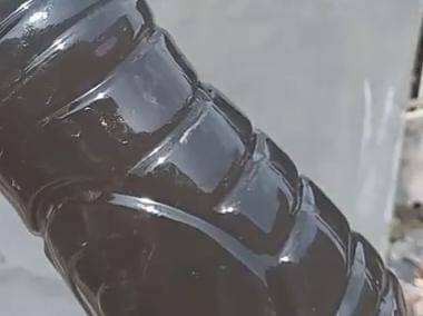 Hasil perasan air pelan warga. (Istimewa) 