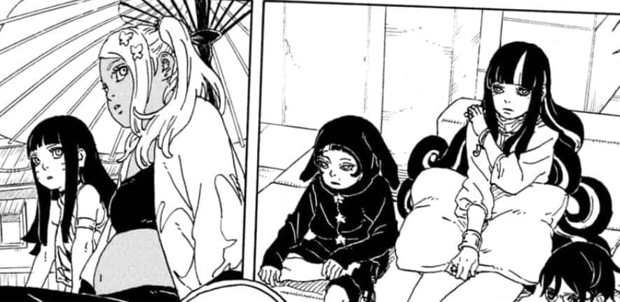Boruto Bab 28 Himawari Chocho Daemon Eida Sarada.jpg