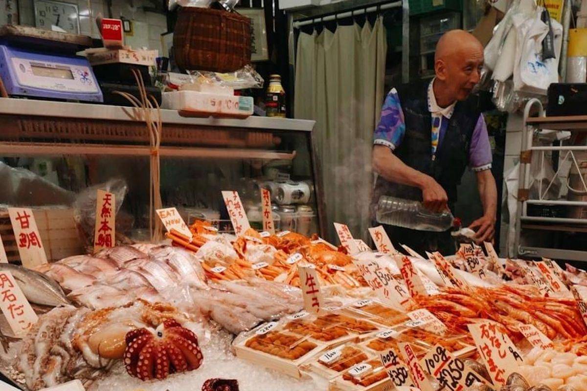 Ilustrasi makanan laut