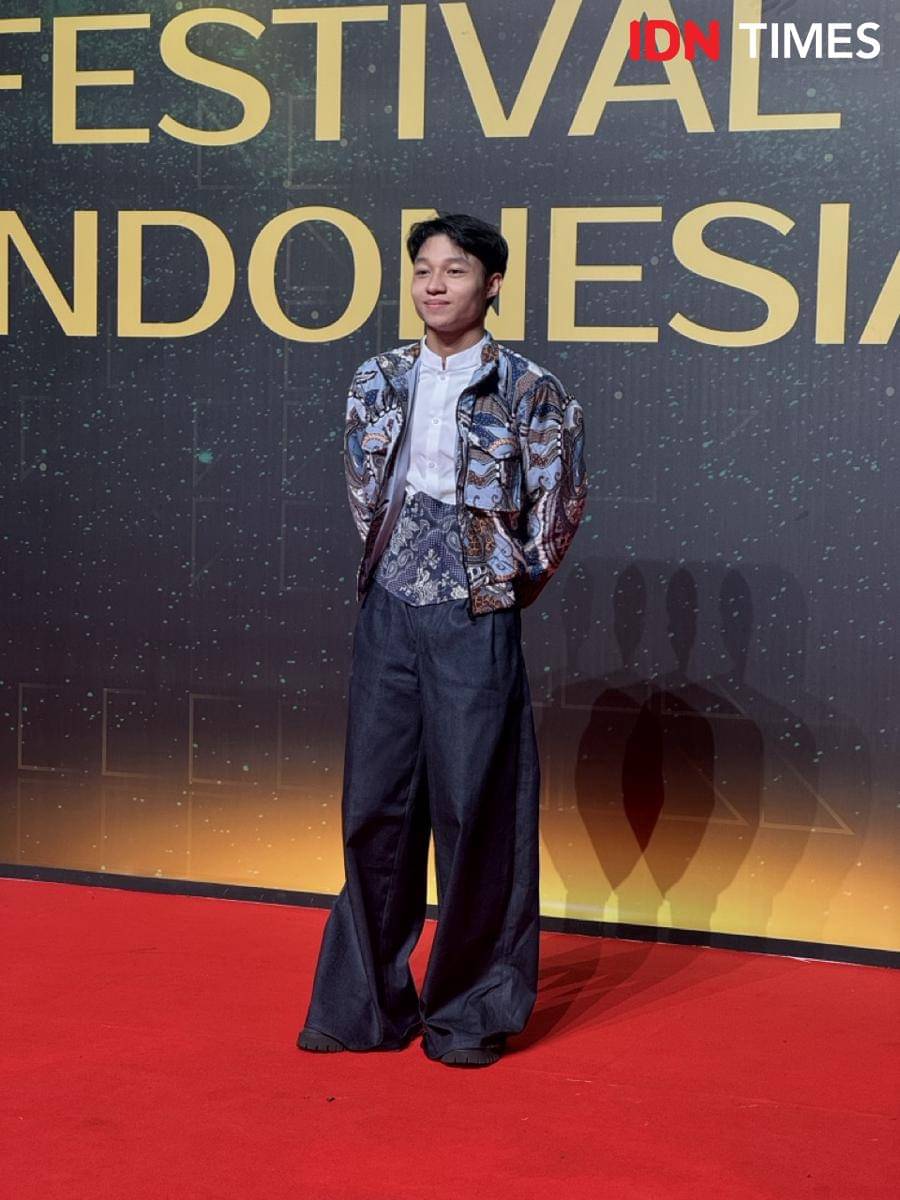 Kiesha Alvaro di red carpet FFI 2025 pada Kamis (20/11/2025)