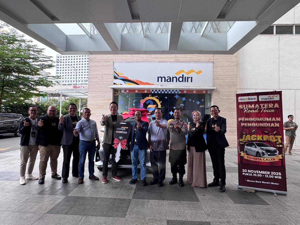 Undian mobil jadi puncak Mombee Expo Sumatra Tour 2025 di Menara Mandiri, Kamis (20/11/2025) (dok.Mombee)