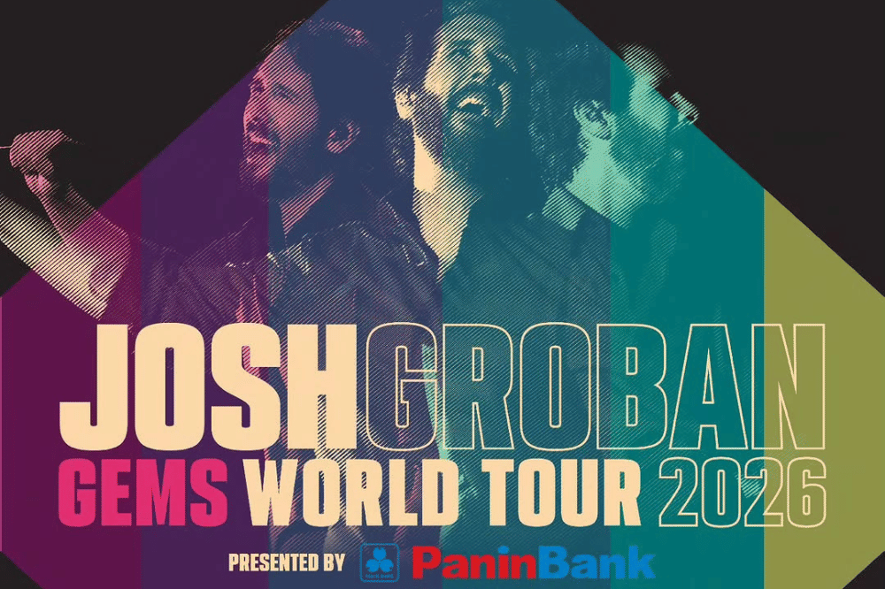 Poster konser Josh Groban GEMS World Tour 2026 di Jakarta