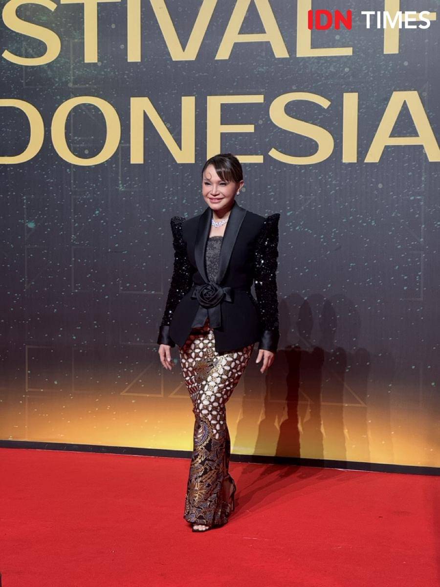 Rossa di red carpet FFI 2025 pada Kamis (20/11/2025)