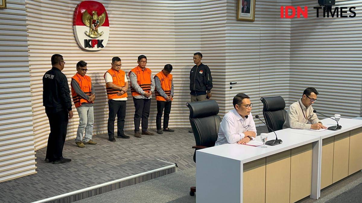 4 Tersangka korupsi proyek Dinas PUPR OKU Sumsel