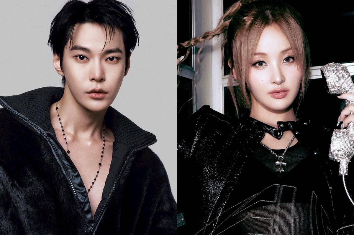 potret Doyoung NCT dan Belle KISS OF LIFE