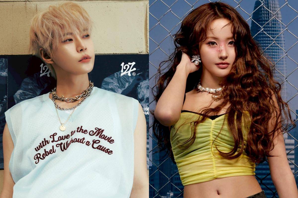 potret Doyoung NCT dan Belle KISS OF LIFE