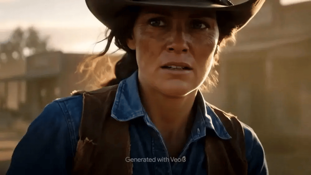 Hasil generate video dari Veo 3