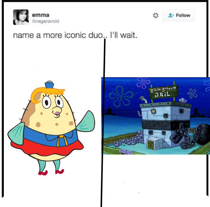 meme SpongeBob tentang penjara