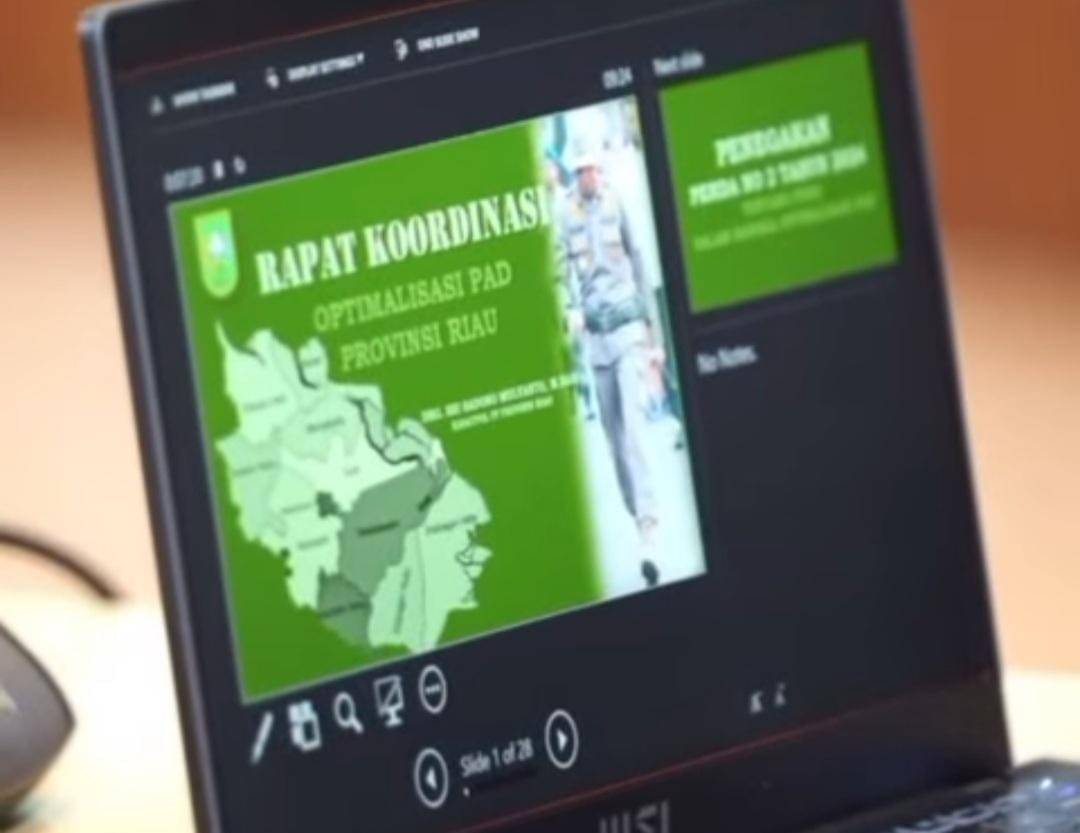 Pemprov Riau menggelar Rakor optimalisasi PAD 