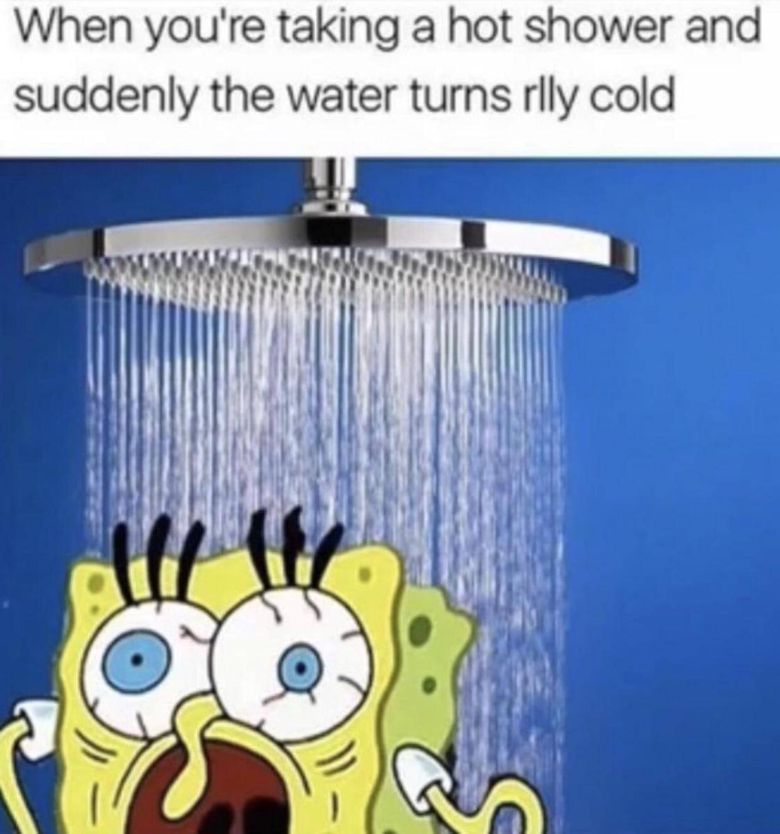 meme SpongeBob tentang air