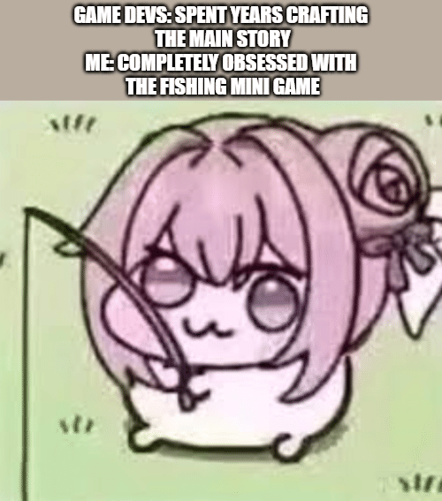 meme anime tentang mancing