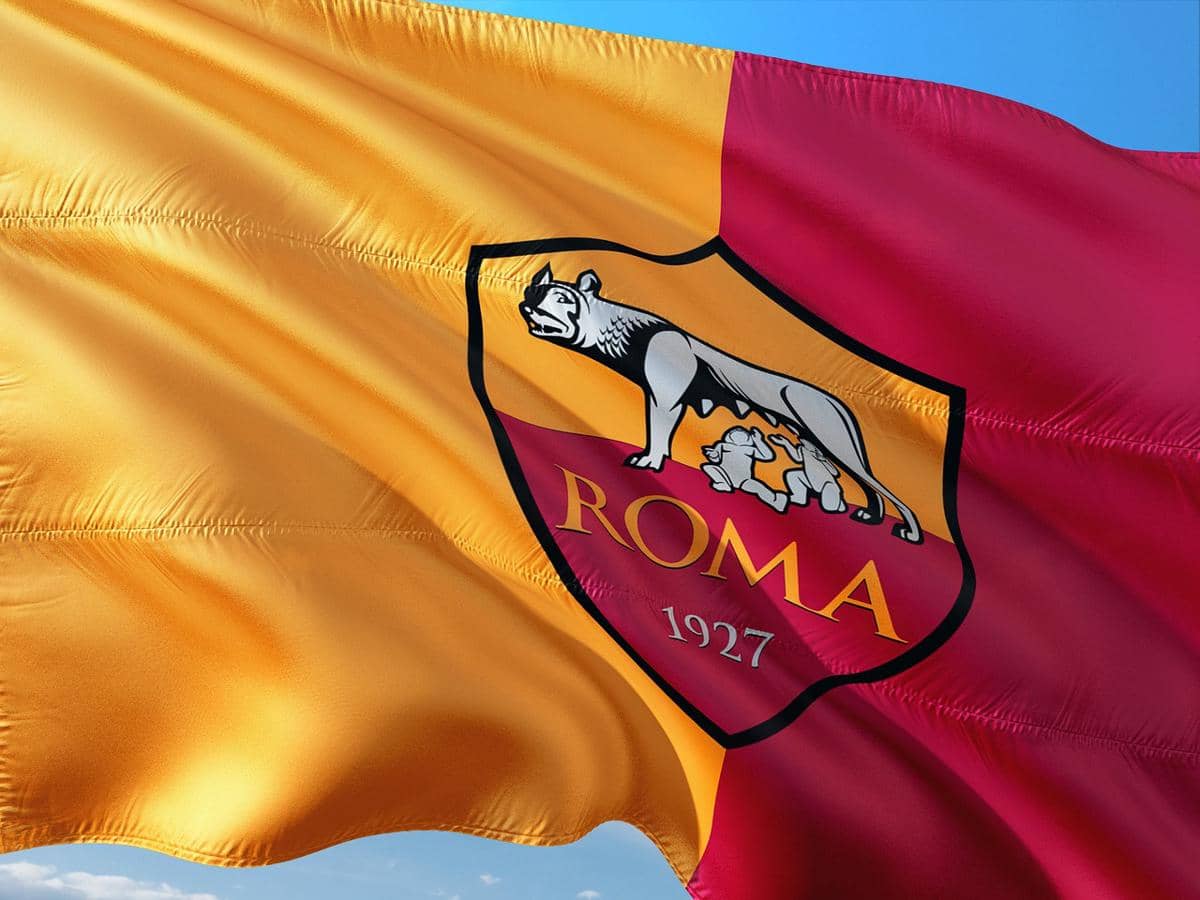 ilustrasi logo AS Roma 