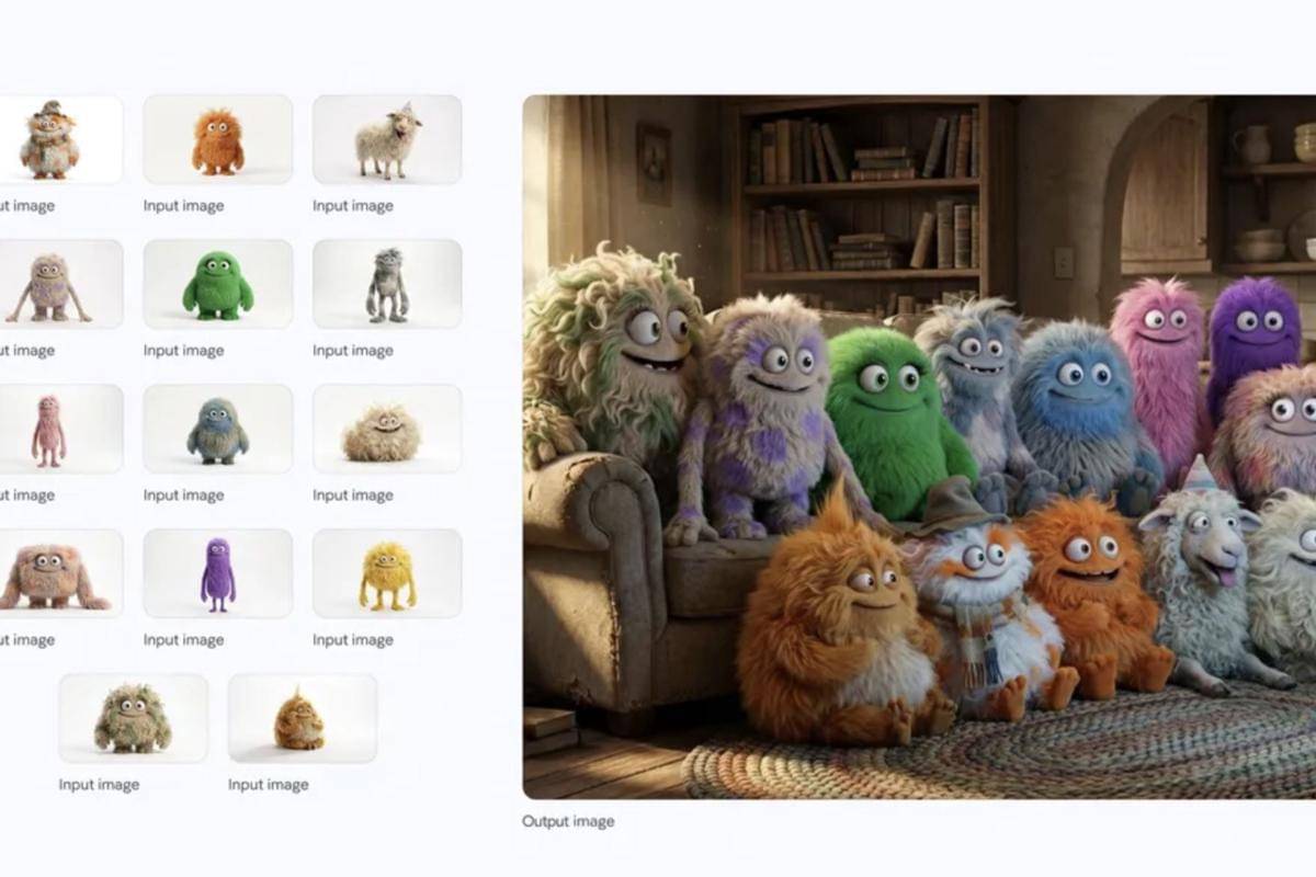 Nano Banana Pro mampu menggabungkan 14 karakter dalam satu gambar