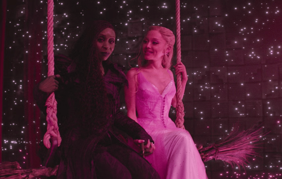 Elphaba dan Glinda dalam Wicked: For Good