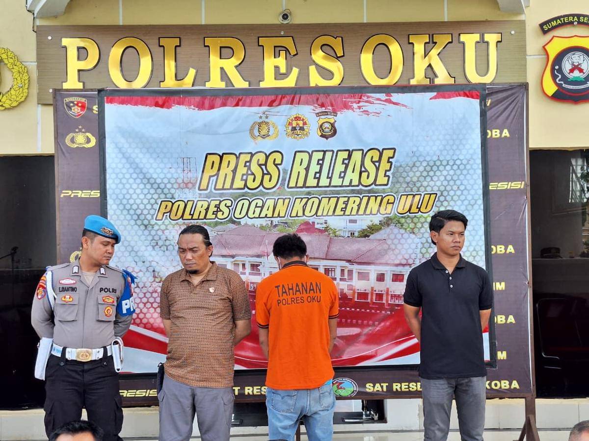 Rilis penangkapan pelaku pembunuhan Guru PPPK di OKU.