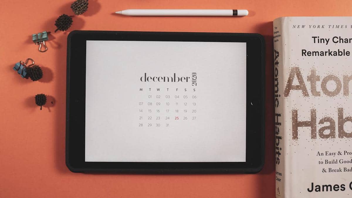 Ilustrasi kalender Desember.