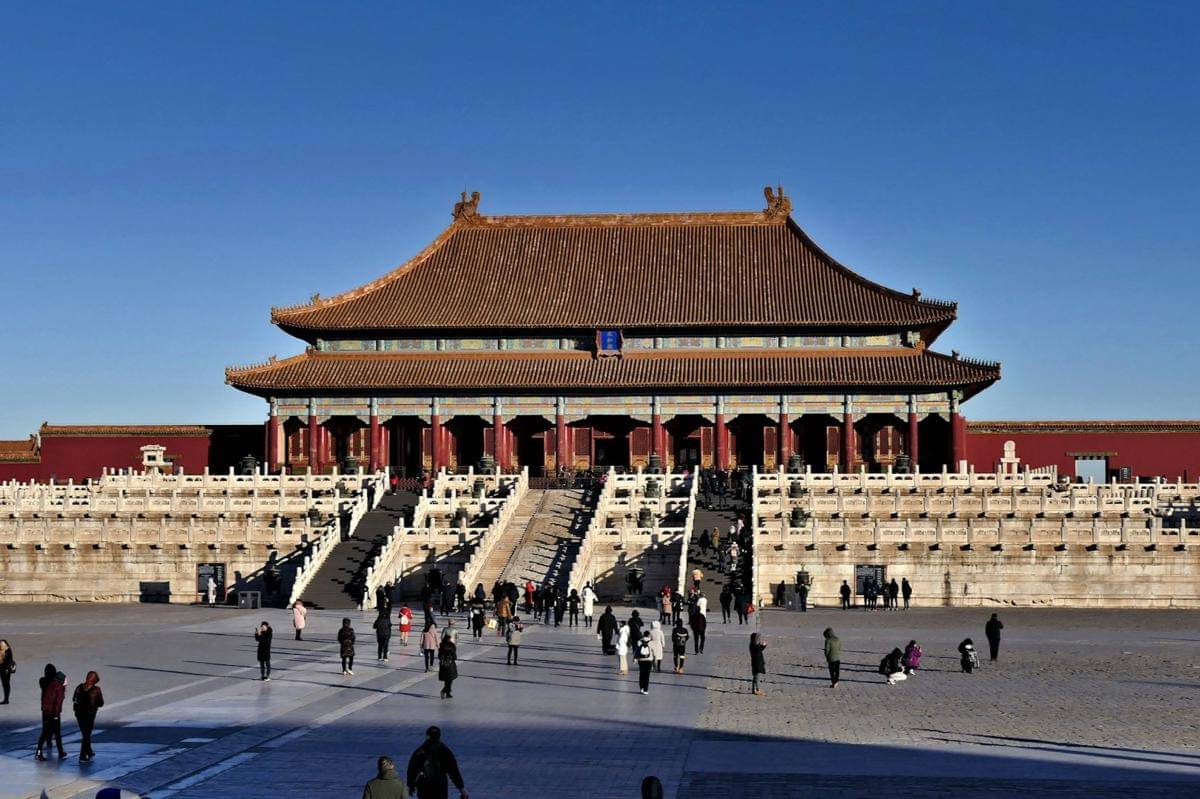 Potret Forbidden City di Beijing, China