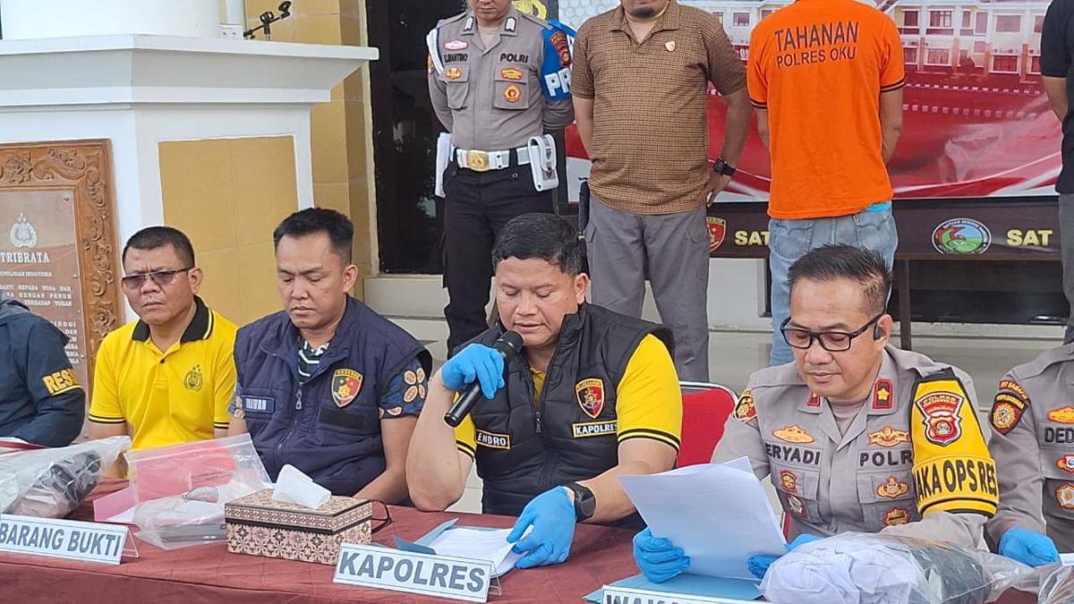 Rilis penangkapan pelaku pembunuhan Guru PPPK di OKU.