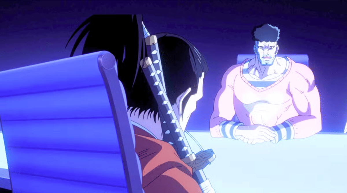 Rambut Atomic Samurai one punch man. (Dok. JC Staff/One Punch Man season 3)