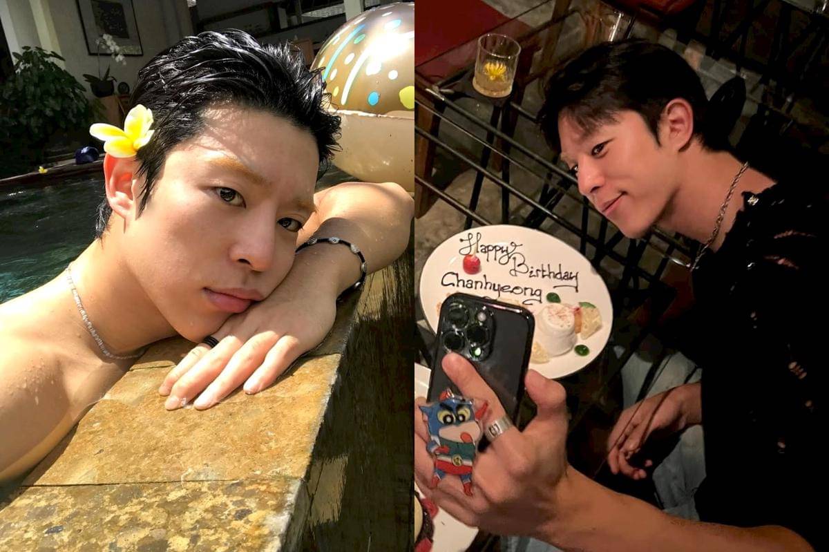 potret aktor Lee Chan Hyeong liburan di Bali