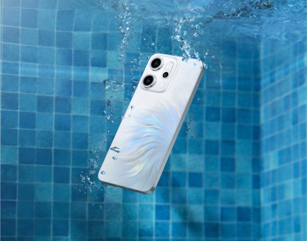 ilustrasi OPPO Reno14 series yang kedap air 