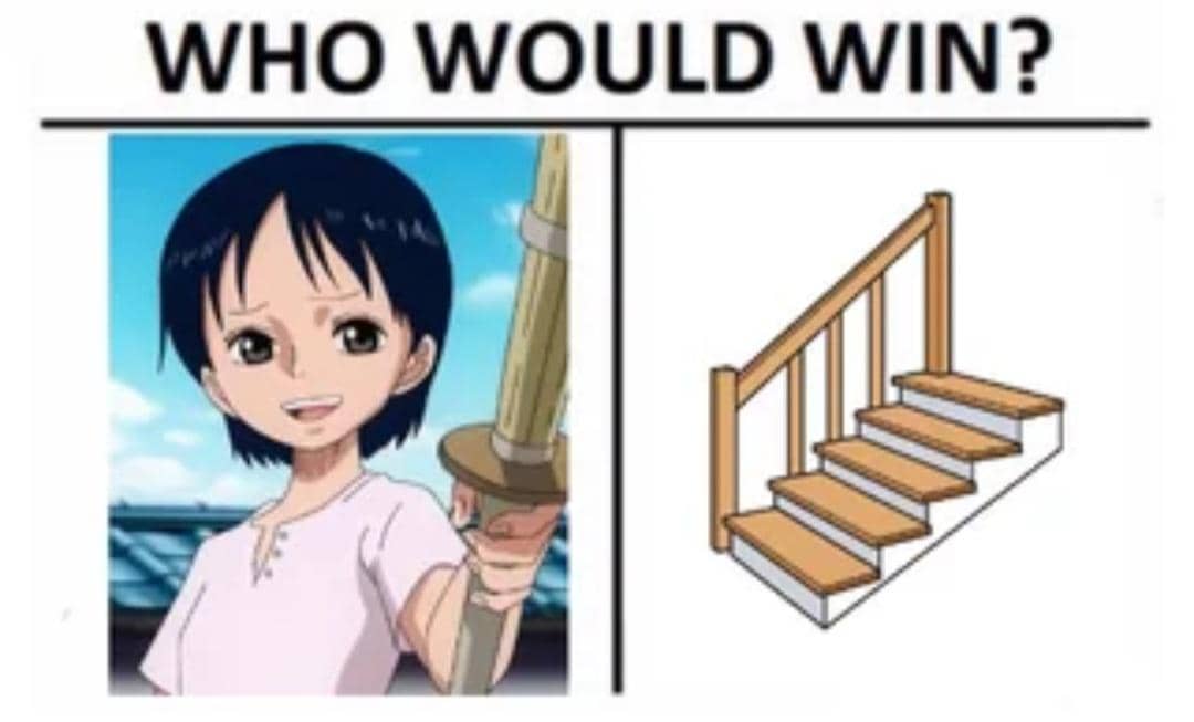 meme anime tentang tangga