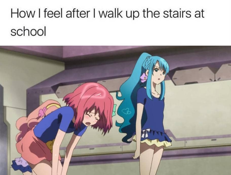 meme anime tentang tangga