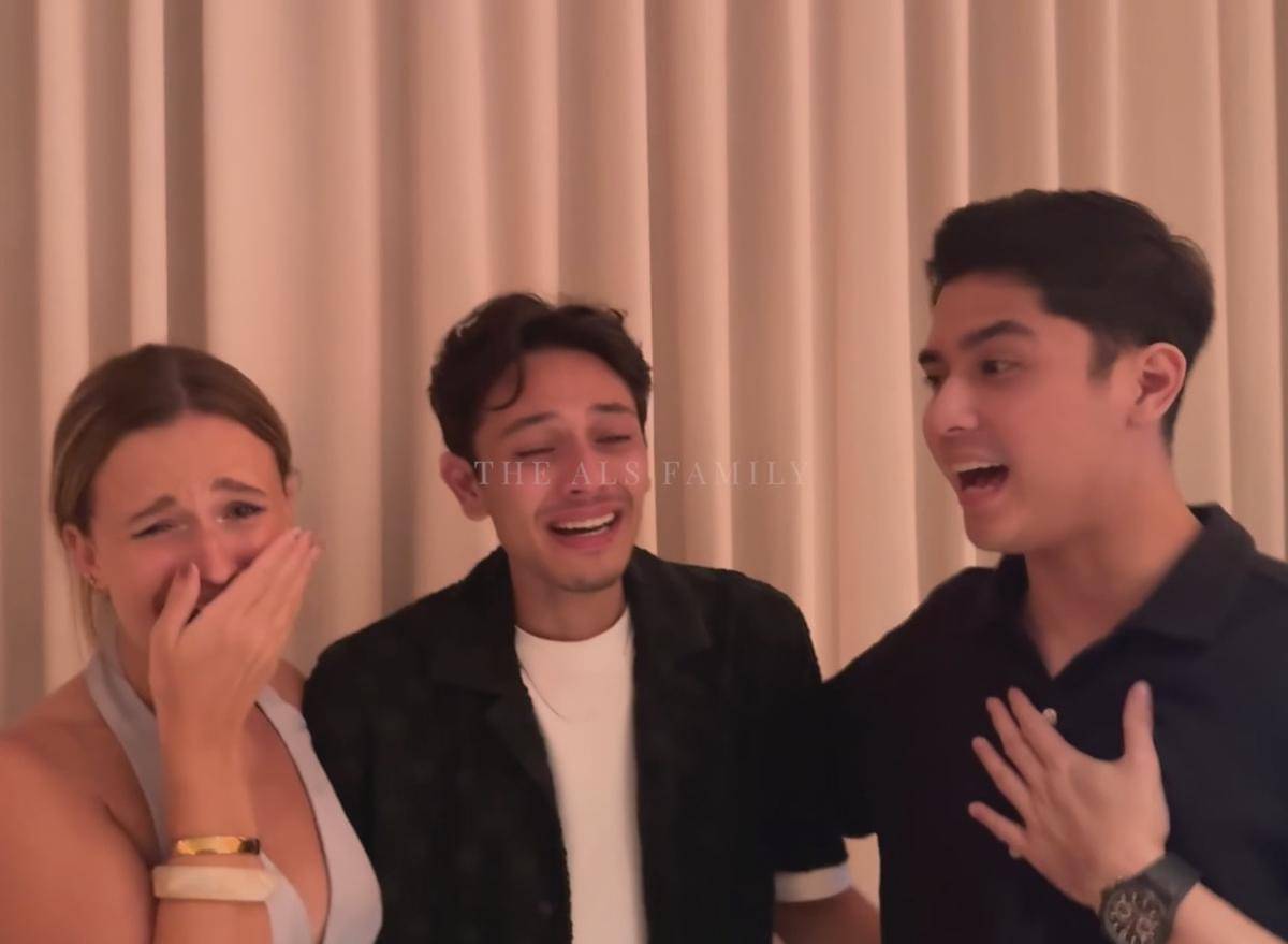 Reaksi Keluarga Dapat Kejutan Kehamilan Alyssa Daguise (youtube.com/The ALs)