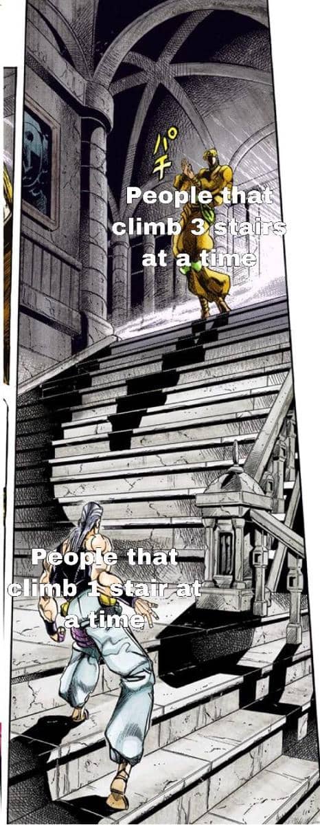 meme anime tentang tangga