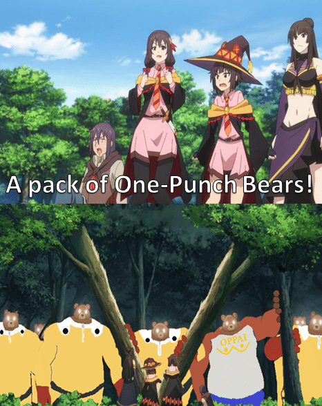 meme anime tentang beruang