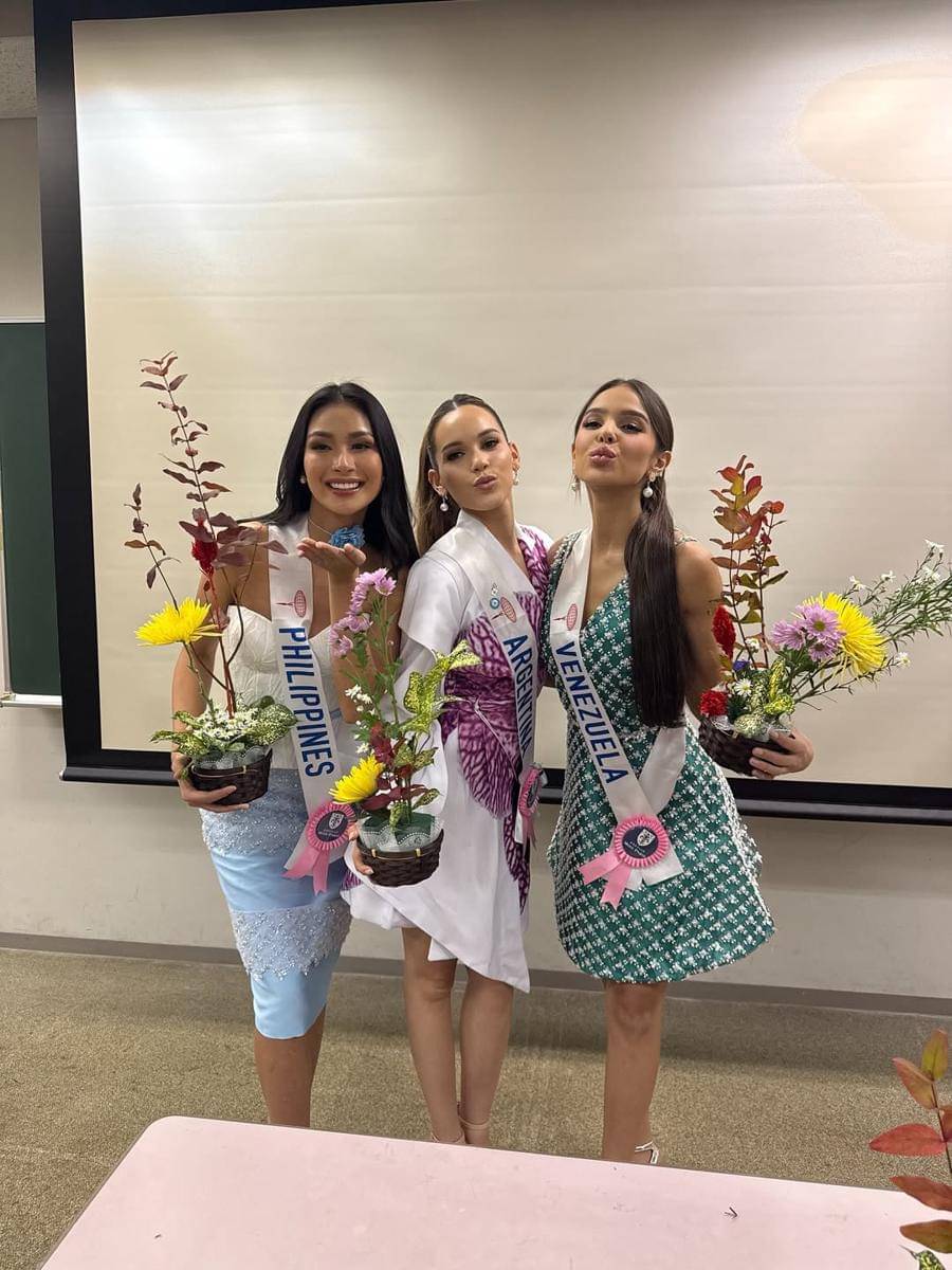 potret finalis Miss International 2025 lakukan Ikebana
