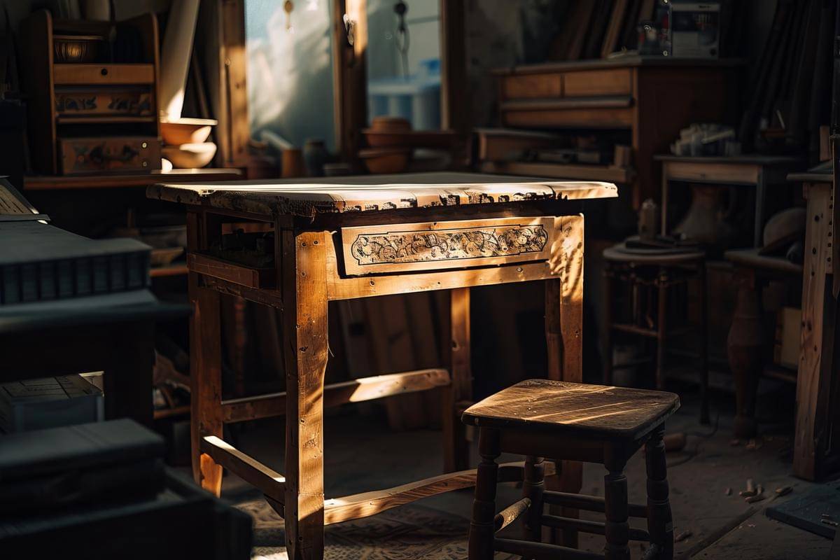 Ilustrasi perabot rusak