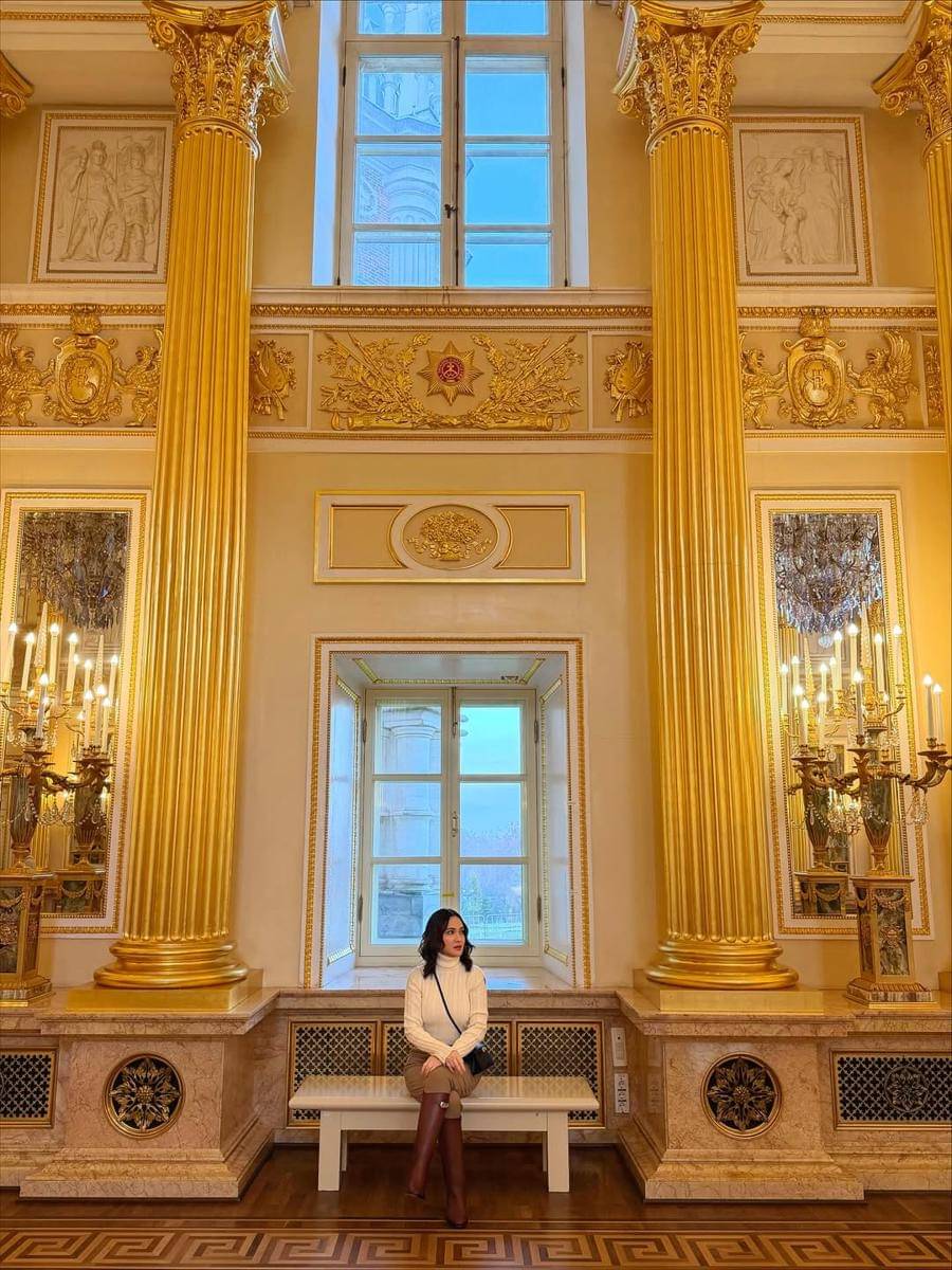 Shandy Aulia liburan di Moskow.