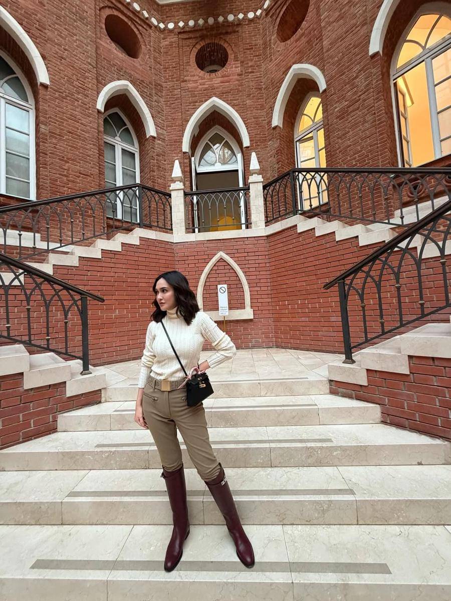 Shandy Aulia liburan di Moskow.