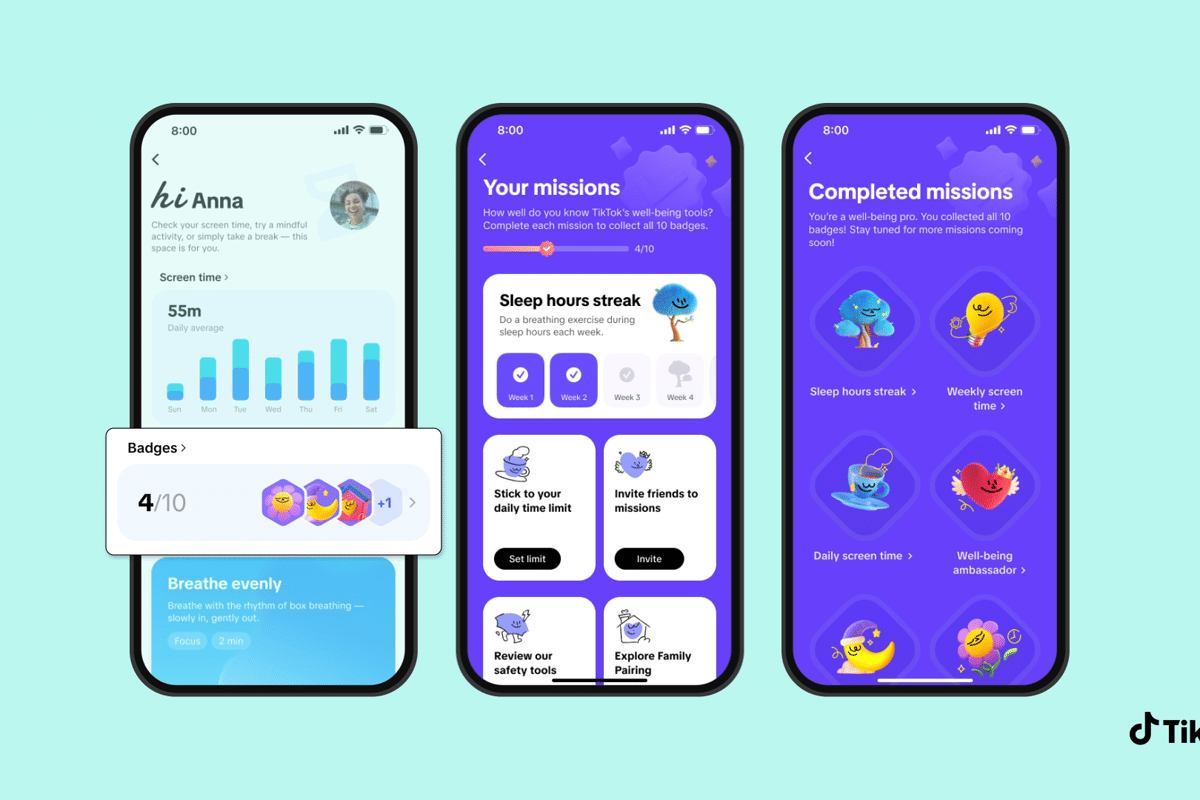 tampilan misi di TikTok