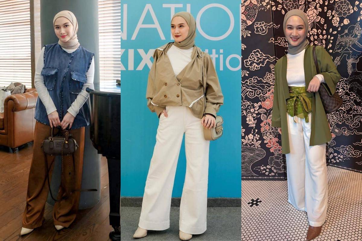 ide mix and match layering outfit ala Melody Laksani