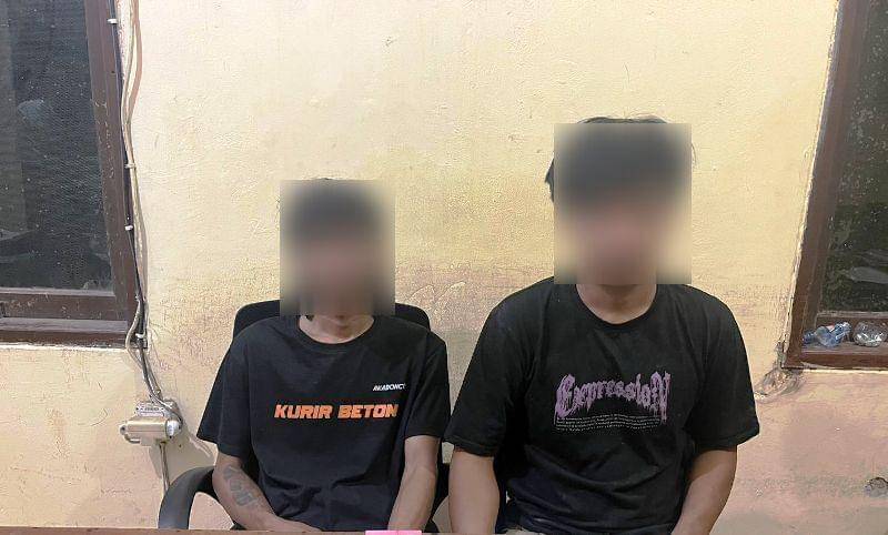 RS dan MH pengedar sabu di IKN kini diamankan di Polsek Sepaku 