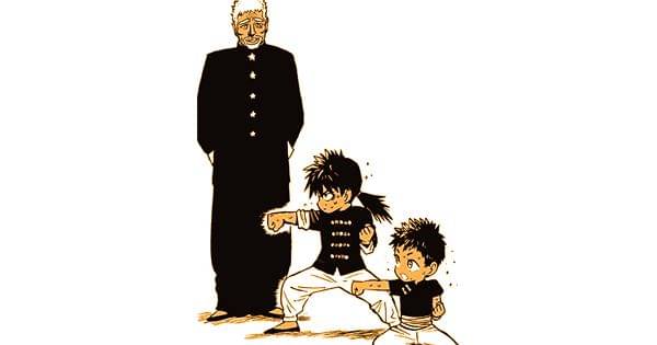 Suiko berlatih bersama kakaknya - One Punch Man