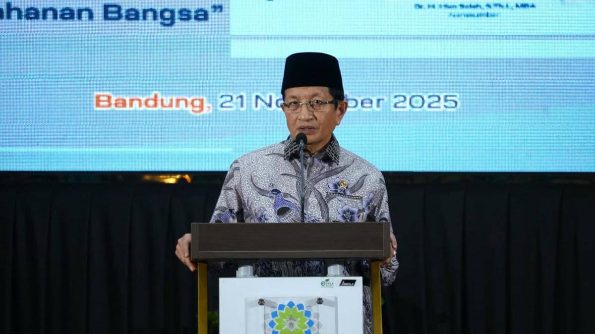 Menteri Agama Nasaruddin Umar di acara Halaqah pesantren di UIN Sunan Gunung Djati Bandung (dok. Kemenag)