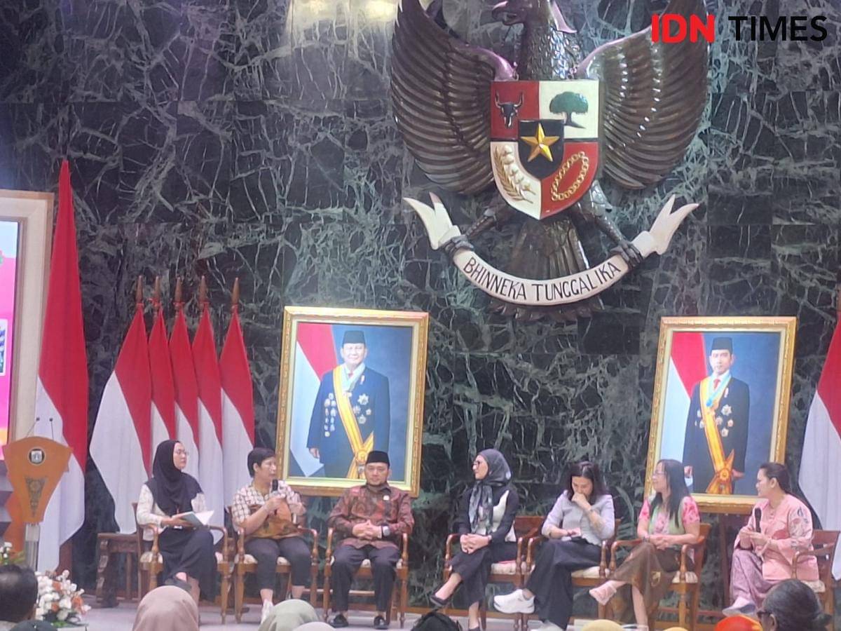 Kick Off 16 HAKTP 2025 "Olahraga & Panggung Ekspresi Kita Punya Andil, Kembaikan Ruang Aman" (IDN Times/Lia Hutasoit)