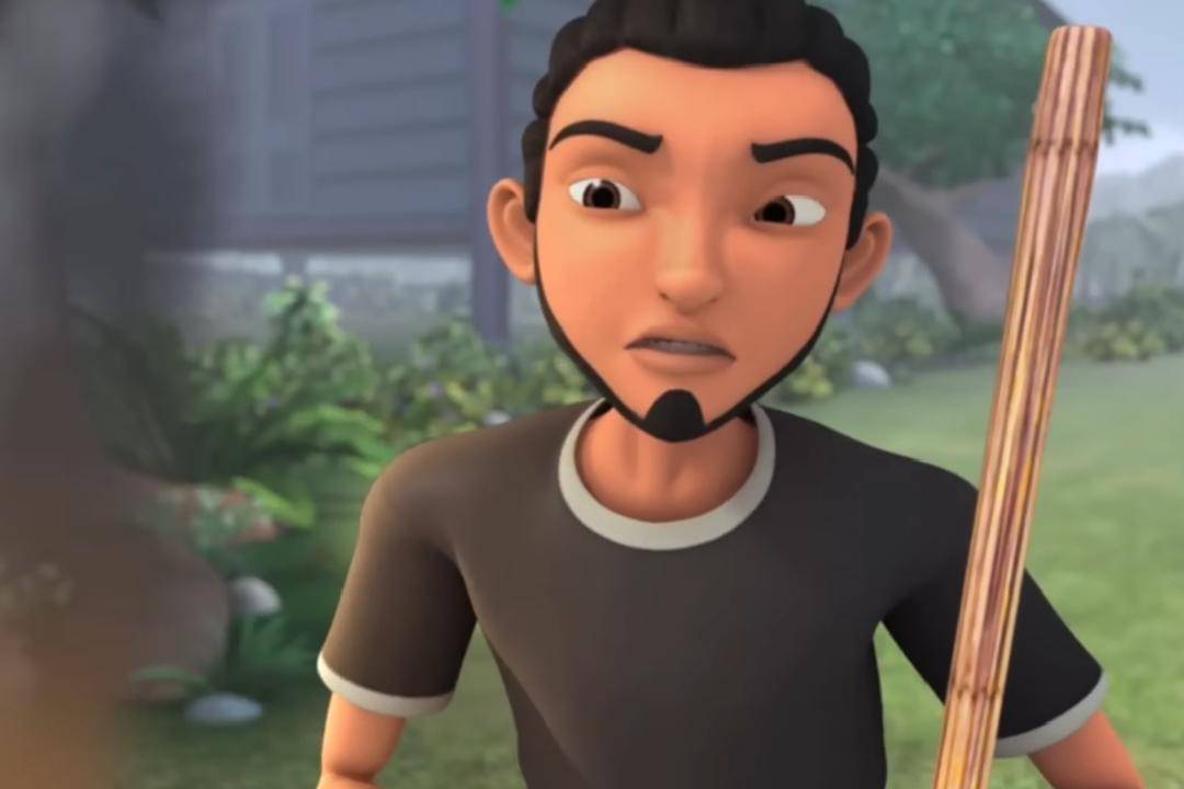 karakter Abang Roy, pemuda yang suka berbuat onar di Kampung Durian Runtuh