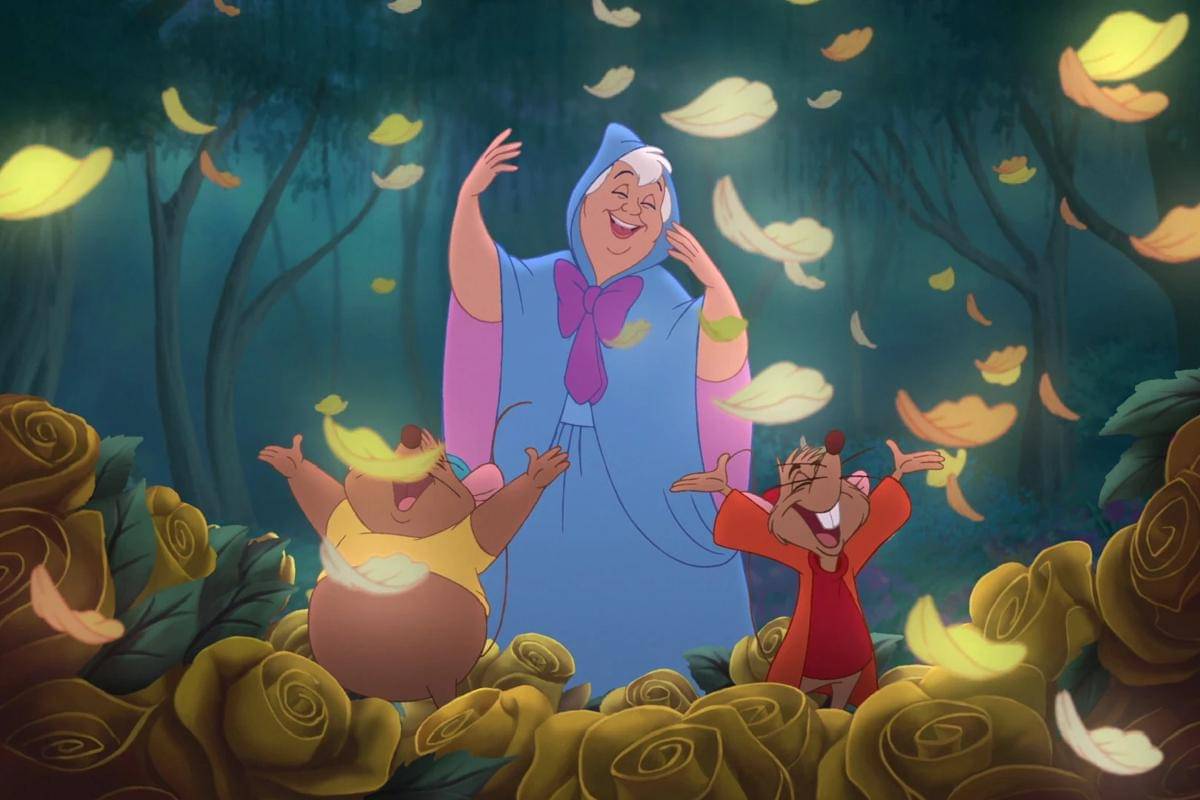 desain karakter dan gaya animasi "Cinderella III: A Twist in Time" masih tetap setia dan mirip film pertamanya
