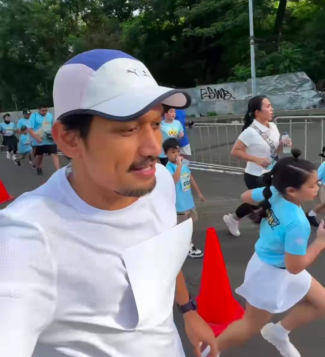 potret Yaya ikut Baby Shark Run 2025