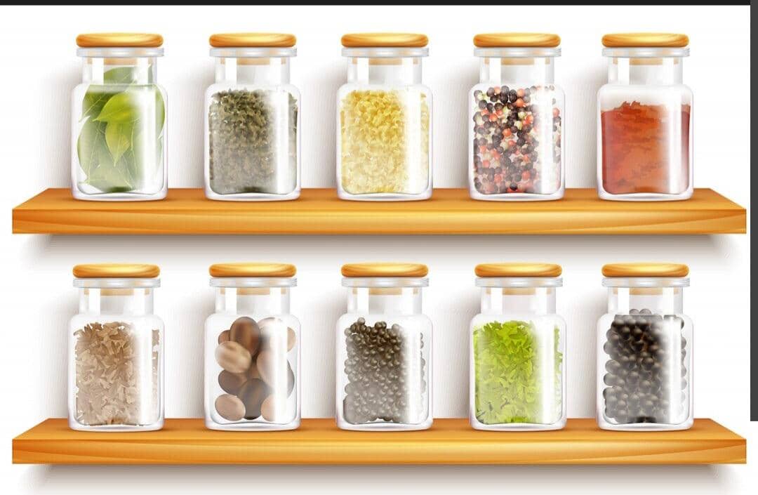 ilustrasi wadah yang seragam