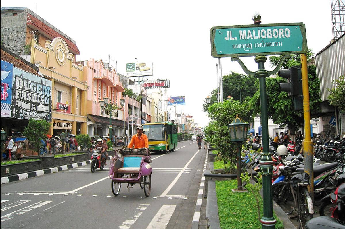 Potret Jalan Malioboro, Yogyakarta