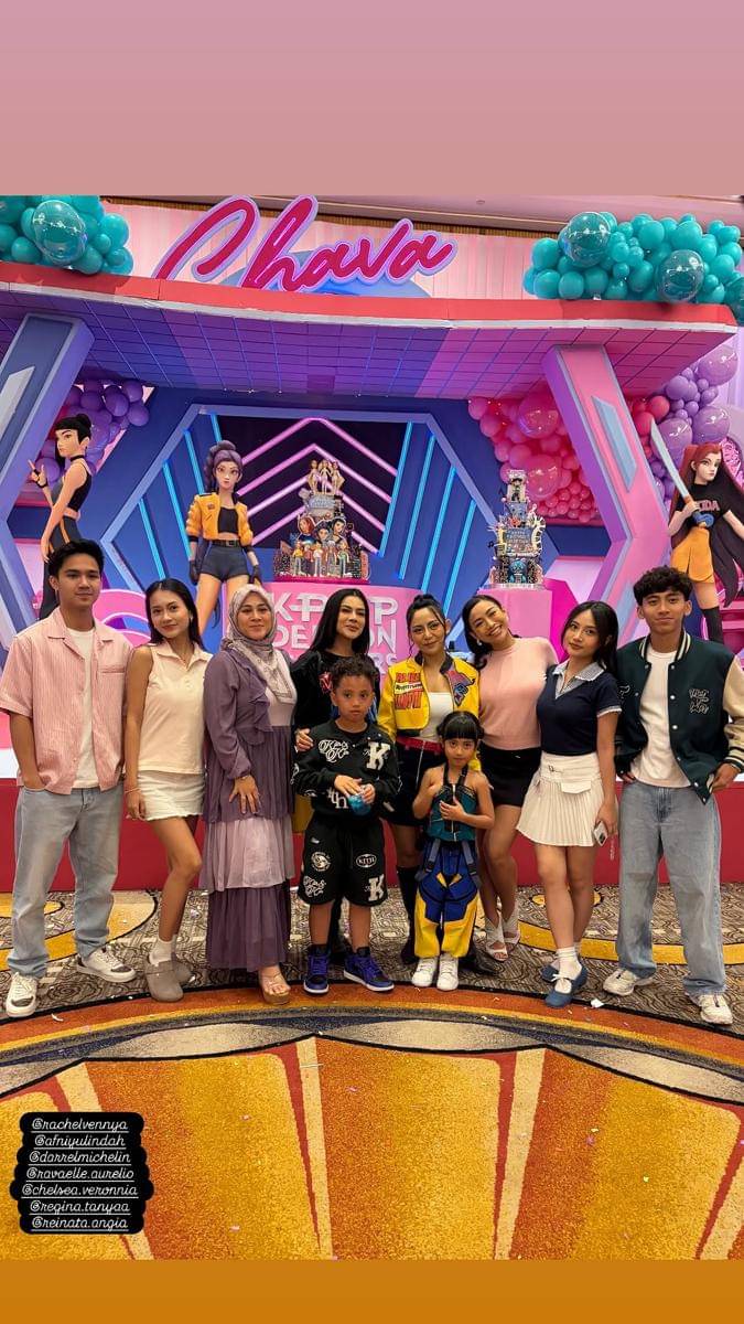 potret ulang tahun Chava anak Rachel Vennya