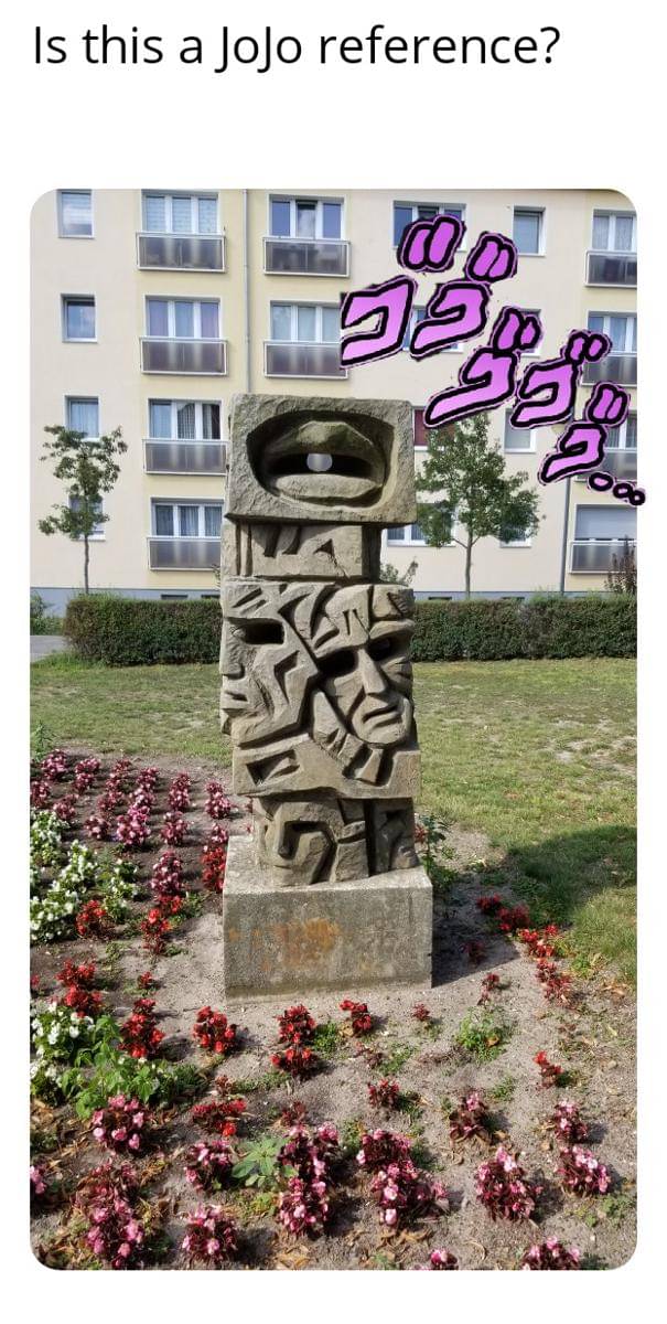 meme anime tentang patung