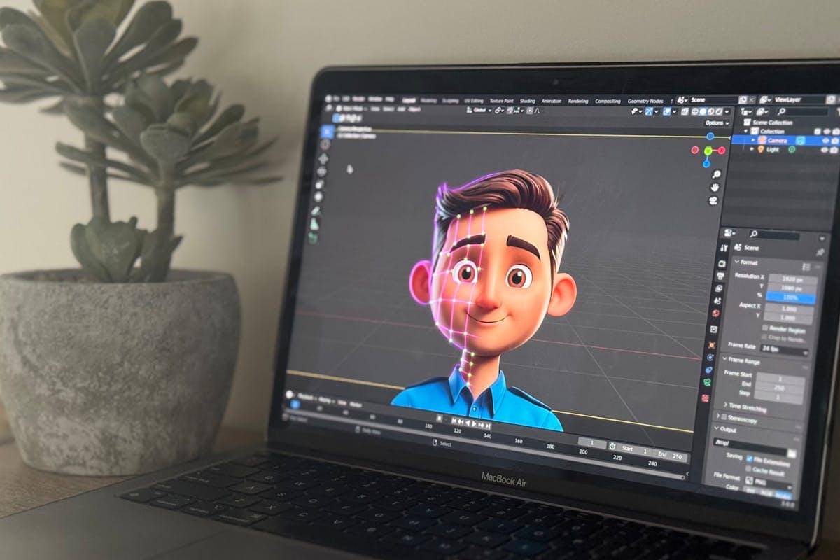ilustrasi UI motion designer 