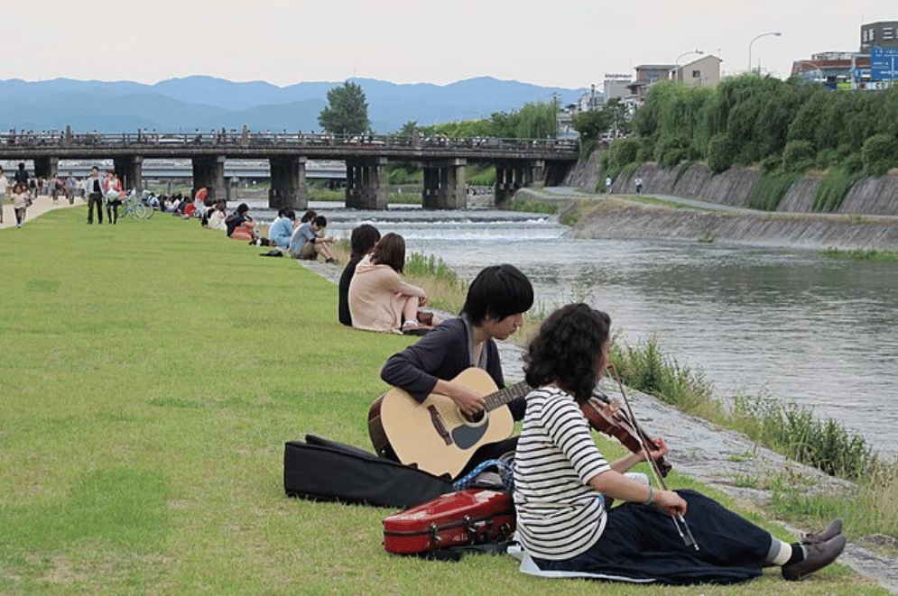 potret Kamo River, Jepang